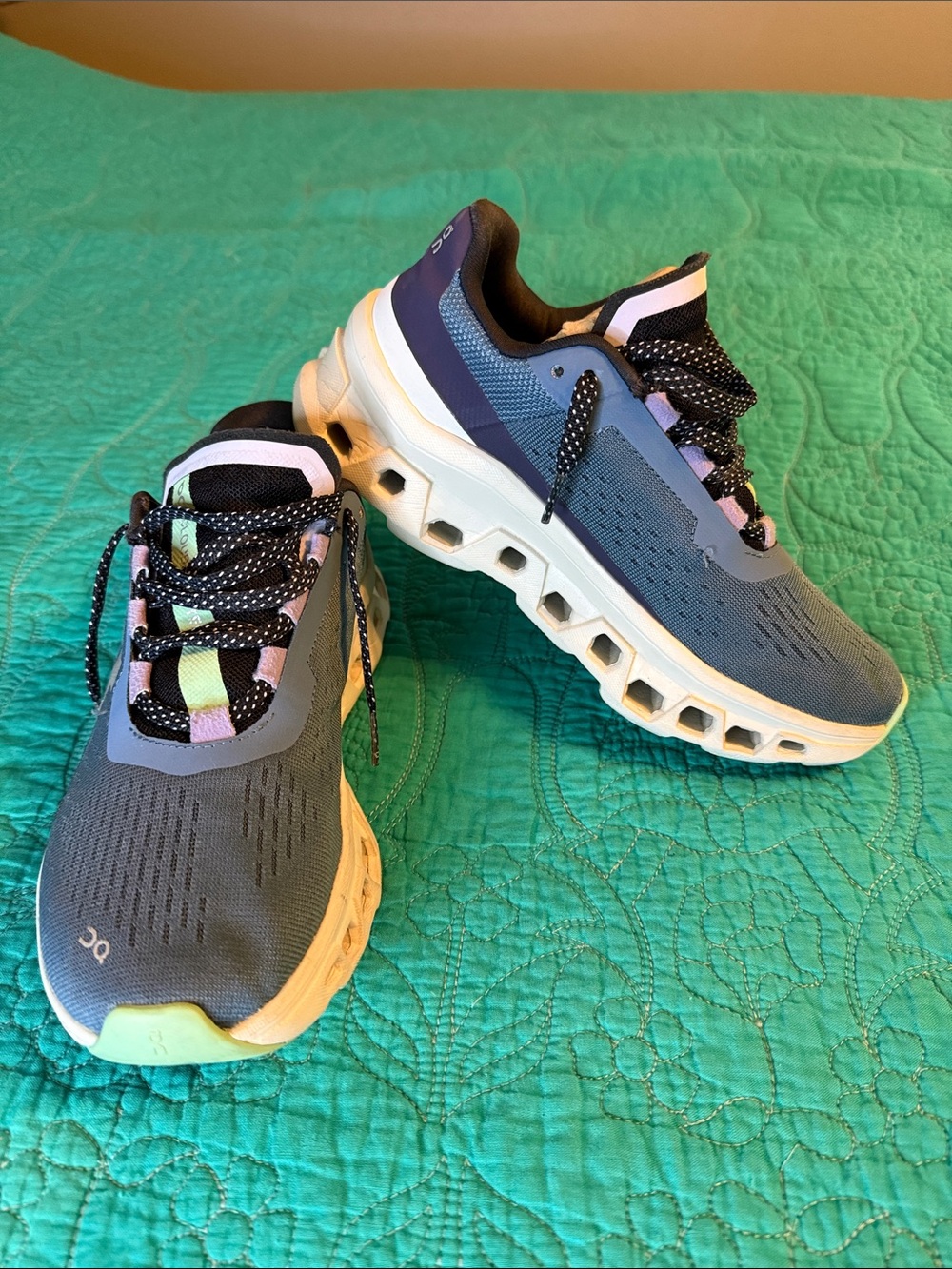 On Running Black Women's Shoe Interior Label - Size US W6.5 EU 37.5